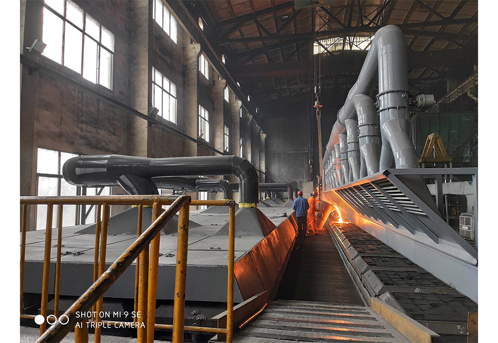 手工澆注段、冷卻段除...